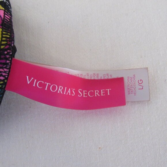 Victoria's Secret Pink Paisley Print Tie Side Bikini Bottom Women's L Large - Picture 8 of 8
